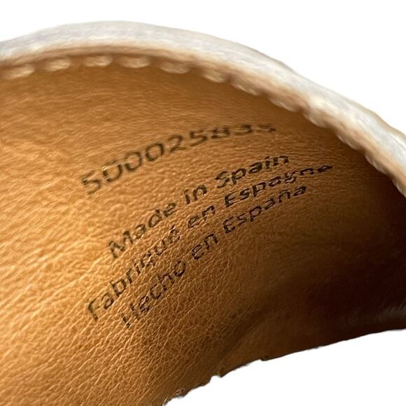 Free People Silver Metallic Tuscan Platform Espadrille Leather Slip On Sandals 6 - Picture 7 of 9